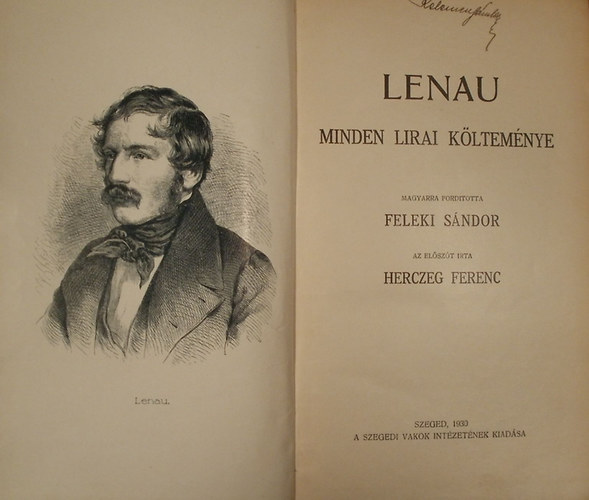 Lenau - Lenau minden lirai költeménye