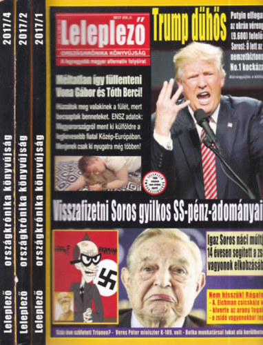 T�ke P�ter (f�szerk.) - 3 db. Leleplez� k�nyv�js�g (2017/ I-II. �s IV.)