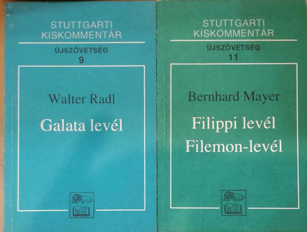 Walter, Mayer, Bernhard Radl - 2 db Stuttgarti kiskomment�r: �lsz�vets�g 9: Galata lev�l + 11: Filippi lev�l, Filemon-lev�l