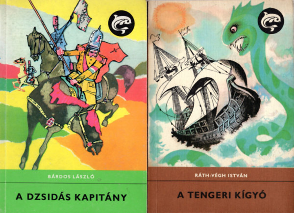 R�th-V�gh Istv�n B�rdos L�szl� - 2 db Delfin k�nyv egy�tt: 1, A dzsid�s kapit�ny, 2, A tengeri k�gy�.