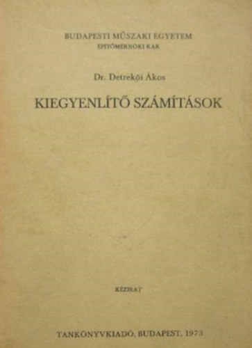 Detrek�i �kos - Kiegyenl�t� sz�m�t�sok