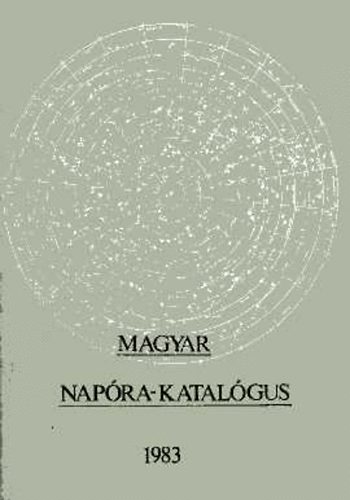 TIT Csillagszati Egyeslete - Magyar napra-katalgus 1983