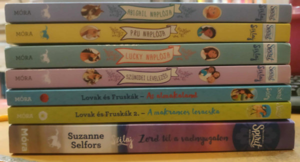 G. M. Berrow, Stacia Deutsch Suzanne Selfors - 7 db Szilaj mesekönyv: Abigail naplója; Pru naplója; Lucky naplója; Szünidei levelezés; Az almakaland; A makrancos lovacska; Zord tél a vadnyugaton