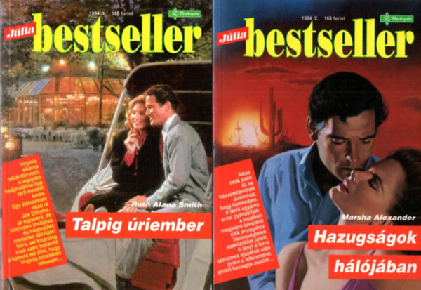 Ruth Alana Smith Marsha Alexander - 2 db Jlia Bestseller: 1994/1.Talpig riember + 1994/2. Hazugsgok hljban