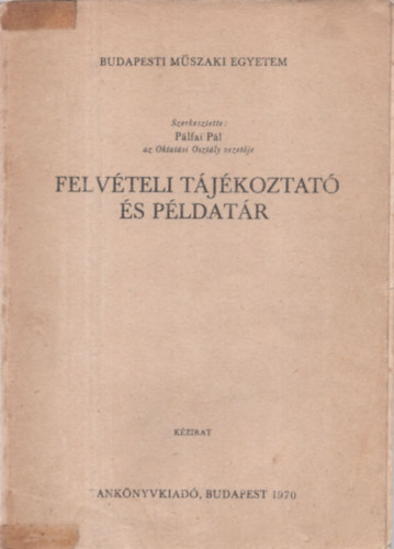 Felvteli tjkoztat s pldatr