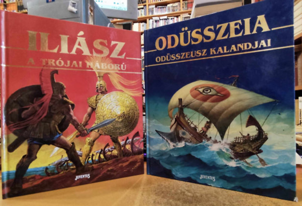 Stelio Martelli (feldolg.), Libico Maraja (illus.), Mller Pter Szimi - 2 ktet: Odsszeia - Odsszeusz kalandjai + Ilisz - A trjai hbor (Juventus kiad)
