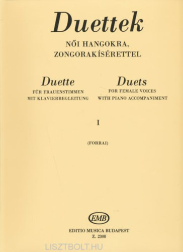 Forrai Miklós - Duettek női hangokra I. zongorakísérettel