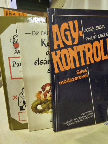 Dr. Bartha Andr�s Silva,Jos�-Miele,Philip - 3db k�nyv: Agykontroll + K�zik�nyv a n�k els�rk�nyosod�s�r�l + Parkinson t�rv�nyei