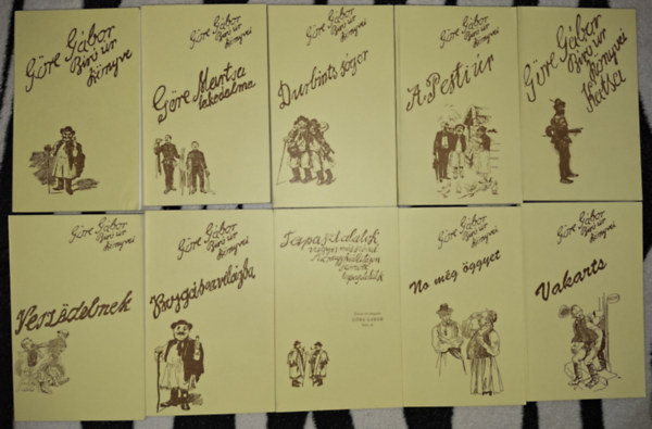 Gre Gbor  (Grdonyi Gza) - Gre Gbor r knyvei 1-10 (I-X.) teljes sorozat (reprint)