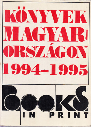 Votisky Zsuzsa - Knyvek Magyarorszgon 1994-1995.