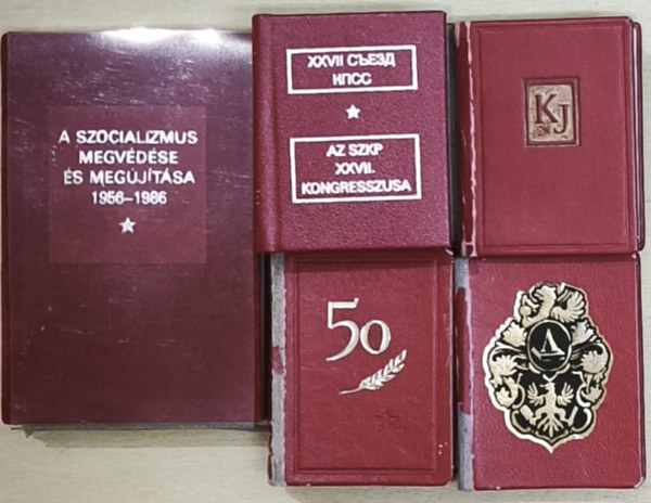 5db szocializmussal kapcsolatos m� - H�ven a forradalom�rt, Az SZKP XXVII. kongresszusa (magyar-orosz nyelv�), A szocializmus megv�d�se �s meg�j�t�sa 2956-1986, 50 �ves a Szovjet Szocialista K�zt�rsas�gok Sz�vets�ge,