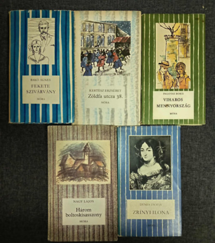 Bak gnes, Kertsz Erzsbet, Palotai Boris, Nagy Lajos, Dnes Zsfia - (5db) Cskos Knyvek ifjsgi knyvcsomag a 12-16. ves korosztly szmra: Fekete szivrvny / Zldfa utza 38. / Viharos mennyorszg / Hrom boltoskisasszony / Zrnyi Ilona