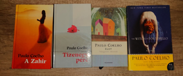 Paulo Coelho - 3 k�nyv Paulo Coelhot�l �s egy angol nyelv� aj�nd�kba: A Zahir, Tizenegy perc, �let + The Witch of Portobello