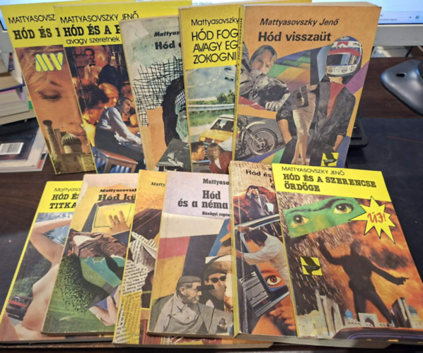 Mattyasovszky Jenő - 11 db Mattyasovszky Jenő KÖNYVMENTŐ AJÁNLAT: Hód visszaüt, Híd fogságban, avagy egy szőke hölgy zokogni kezd, Hód és a szoknyák titka, Hód és a picike ember avagy szeretnek táncolni a lányok, Hód és fején kalap, Hód és a szerenc