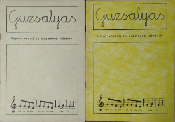 Petrs Anna  (szerk.) - Guzsalyas, I. vf. 1-2. szm (2 lapszm)