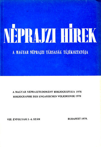 Nprajzi hrek (1979. VIII. vfolyam 5-6. szm)
