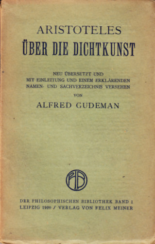 Aristoteles - ber die Dichtkunst