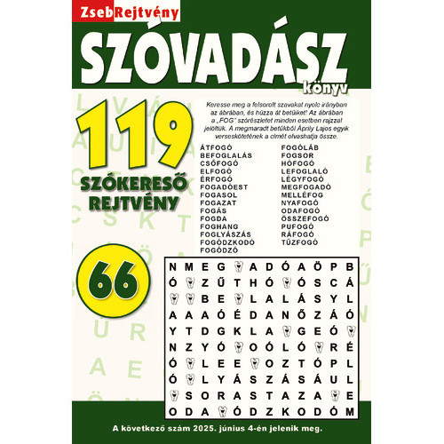 ZsebRejtvény Szóvadász könyv 66.