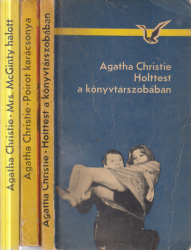 Agatha Christie - 3 db. klasszikus krimi (Mrs. McGinty halott + Poirot kar�csonya + Holttest a k�nyvt�rszob�ban)