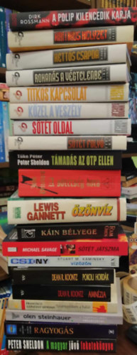 Dirk Rossmann, Dean R. Koontz Peter Sheldon - 20 db krimi: A magyar jövő feketekönyve+Ragyogás+Szomszédom a halál+A legközelebbi vészkijárat+Vízözön+Amnézia+Pokoli hordák+Káin bélyege+Sötét játszma+A sötétség kora+Özönvíz+Támadás az OTP ellen+Sötét folyó+Sötét old