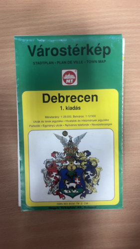 Debrecen Várostérkép - 1:25 000