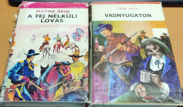 Mayne-Reid Zane Grey - 2 db western: A fej nélküli lovas + Vadnyugaton