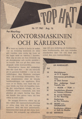 Kontorsmaskinen och k�rleken