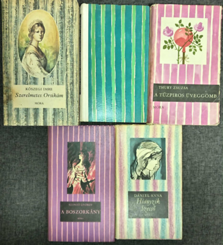 Kszegi Imre, Thury Zsuzsa, Sznt Gyrgy, Dniel Anna - (5db) Cskos Knyvek ifjsgi knyvcsomag a 12-16. ves korosztly szmra: Szerelmetes Orsikm / Apollnia kisasszony vendgei / A tzpiros veggmb / A boszorkny / Hinyzik Szecs