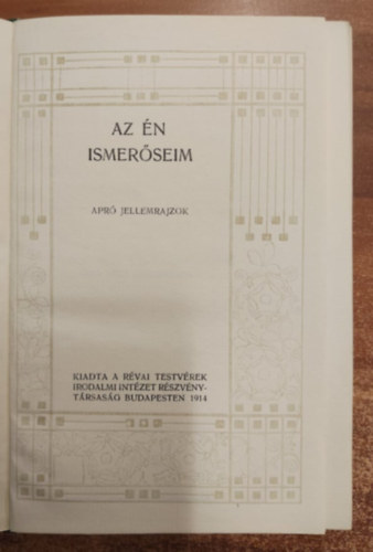 Mikszáth Kálmán - Az én ismerőseim - Apró jellemrajzok -