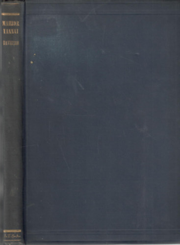 Israel Davidson - Mahzor Yannai - A Liturgical Work of the VIIth Century
