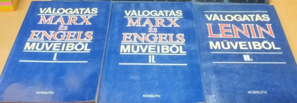 Marx s Engels, Lenin - 3 db: Vlogats Marx s Engels mveibl I.-II. + Vlogats Lenin mveibl II. (Els ktet nincs benne)