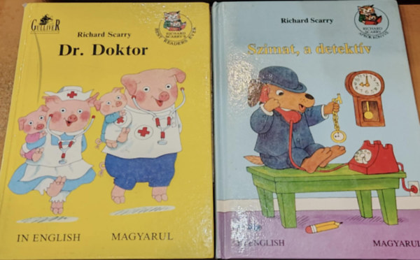 Richard Scarry  (illustrator) - 2 db Richard Scarry's Best Readers Ever: Dr. Doktor + Szimat, a detektv