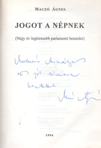 Jogot a npnek - dediklt