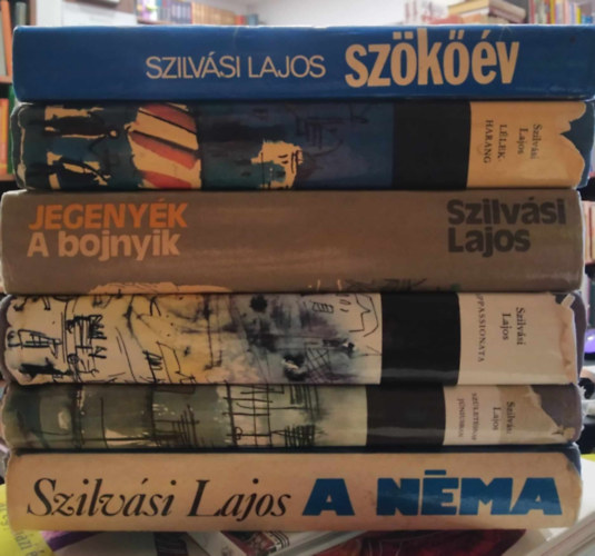 Szilv�si Lajos - 6 db Szilv�si K�NYVMENT� AJ�NLAT: Sz�k��v+ L�lekharang+ Jegeny�k/ A bojnyik+ Appassionata+ Sz�let�snap j�niusban +A n�ma