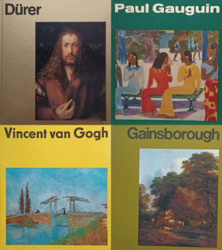 Kel�nyi Gy�rgy Kuno Mittelst�dt - 4 k�tet h�res fest�kr�l: D�rer + Vincent van Gogh + Paul Gauguin + Gainsborough