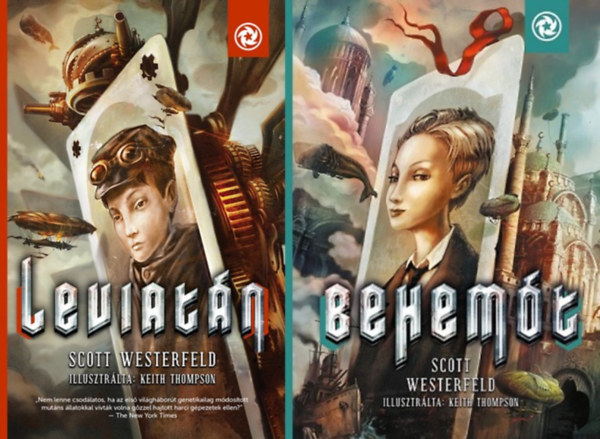 Scott Westerfeld - 2 db regény a Leviatán trilógiából: Leviatán (Leviatán 1.) + Behemót (Leviatán 2.) (a Leviatán trilógia 1. és 2. része)