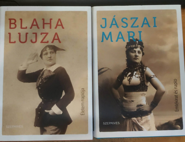 Blaha Lujza, J�szai Mari - 2 db �letrajzi k�tet: Blaha Lujza (�letem napl�ja) + J�szai Mari (Eml�kirat �s napl�)