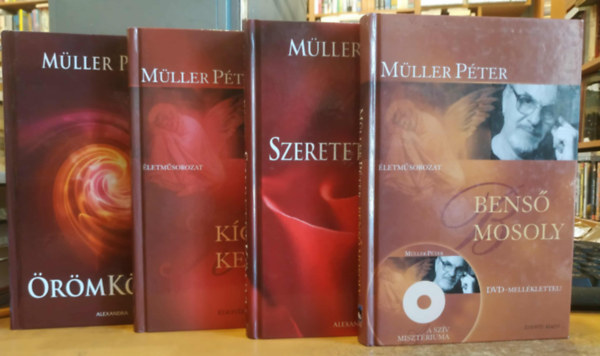 Mller Pter - 4 db Mller Pter: Kgy s kereszt + Bens mosoly + SzeretetKnyv + rmKnyv