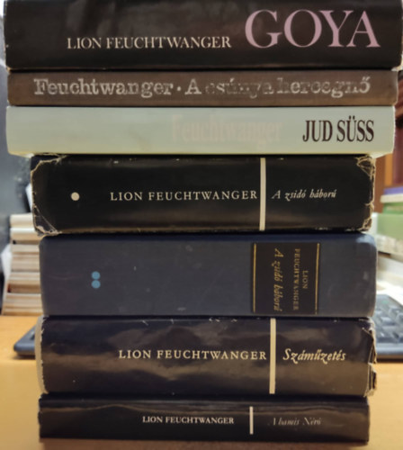 Lion Feuchtwanger - 7 db Feuchtwanger: A csnya hercegn; A hamis Nr; A zsid hbor I-II.; Goya; Jud sss; Szmzets
