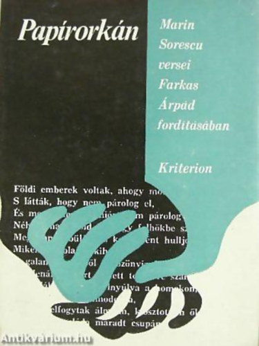 Marin Sorescu - Pap�rork�n