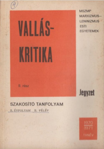 Vall�skritika II.