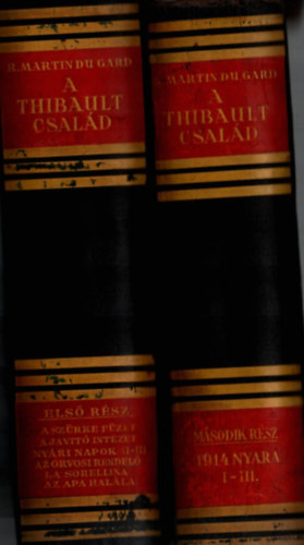 Roger Martin Du Gard - A Thibault csal�d I-II.