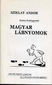 Sziklay Andor - Magyar lábnyomok (körkép Washingtonból)