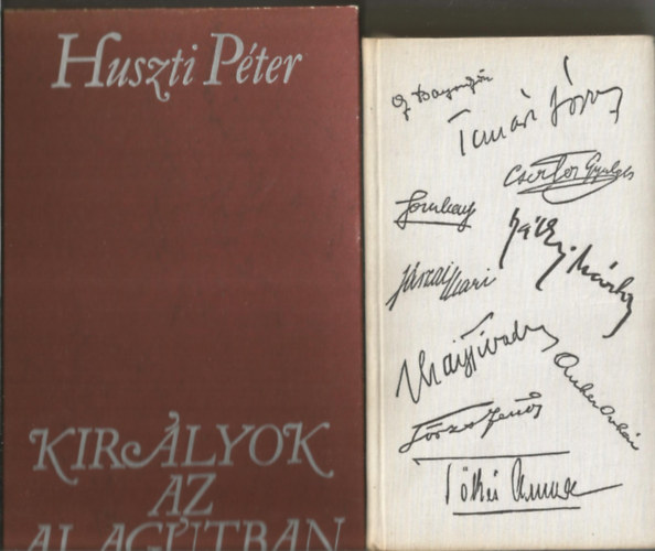 2 db könyv, Illés Jenő: Színészarcok a közelmúltból, Huszti Péter: Királyok az alagútban