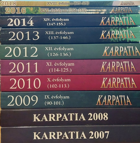 Krptia  - A gondolkod magyarok lapja: 2007,2008,2009,2010,2011,2012,2013,2014, 2016,2018