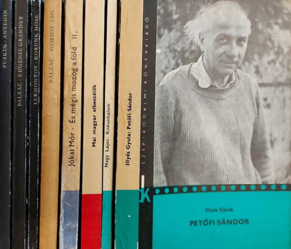 Honor de Balzac, Balzac, Jkai Mr, Dr Gbor Emil szerk., Lermontov, Nagy Lajos, Illys Gyula Alexander Szergejevics Puskin - 8 db Dikknyvtr ktet: Anyegin, Eugnie Grandet, Goirot ap, s mgis mozog a fld, Mai magyar elbeszlk, Korunk hse, Kiskunhalom, Petfi Sndor,