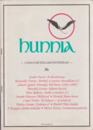 Kunszab� Ferenc  (f�szerk.) - Hunnia - A magyar szellem �nv�delme 30.