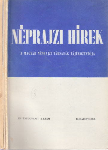 Nprajzi hrek 1983/1-6. (teljes vfolyam, 3 ktetben)