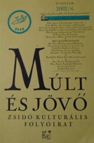 K�b�nyai J�nos  (szerk.) - M�lt �s j�v� XI. �vfolyam 4. sz�m