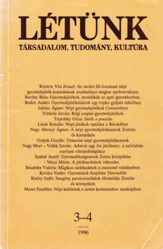 Ltnk XXVI. vf., 1996. 3-4. sz
